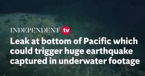 Leak in Pacific ocean that could unleash magnitude